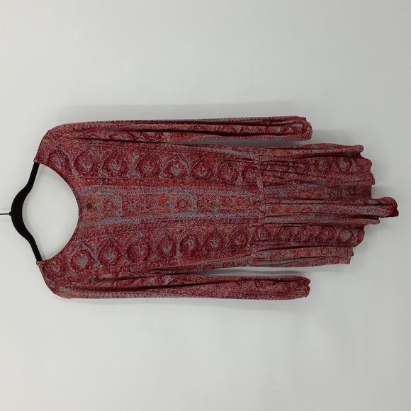 Billabong See The Sun Romper V Neck Longsleeve Elastic Waist Size Medium - Picture 8 of 11